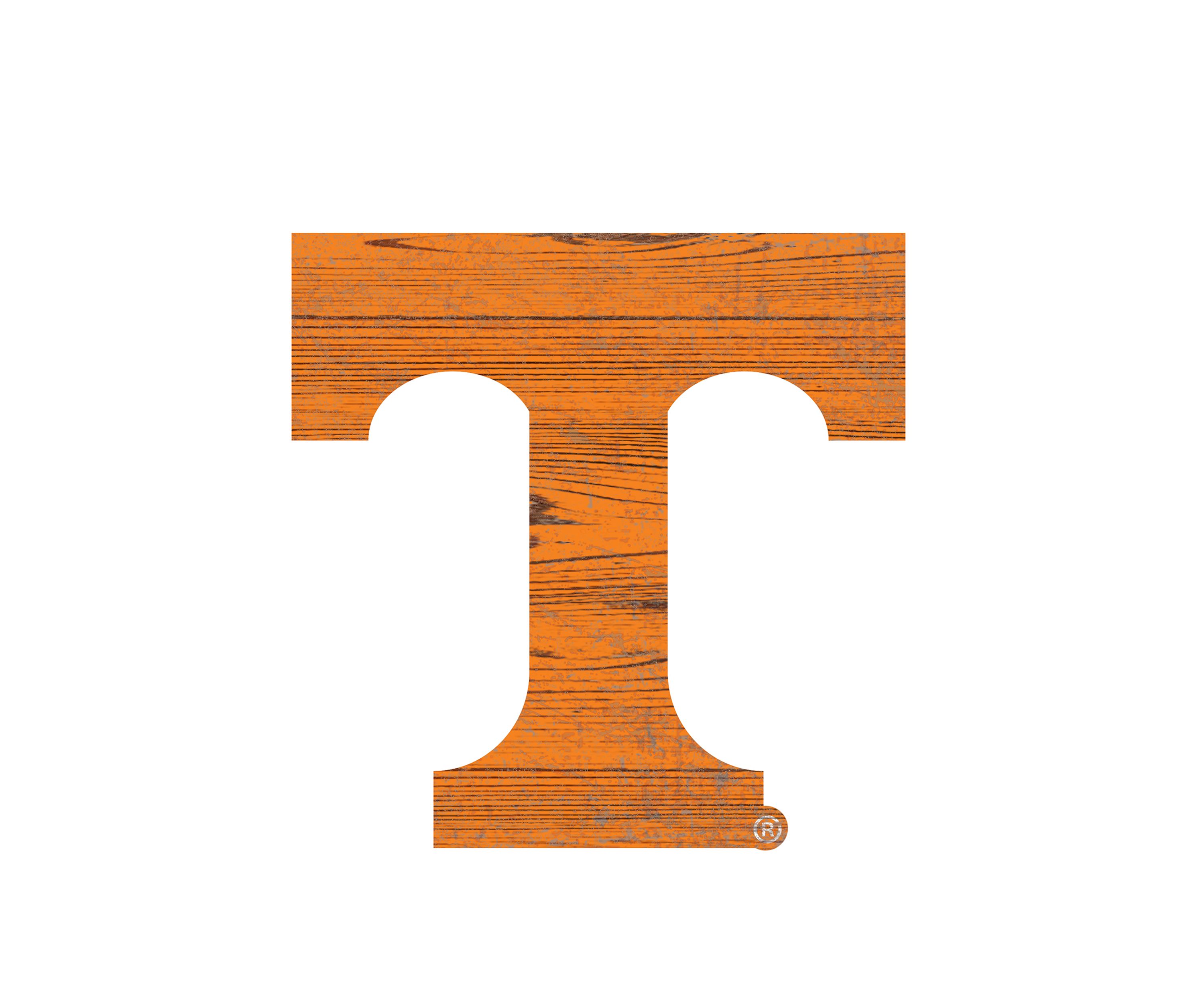 NCAA University of Tennessee Volunteers Distressed Logo Cutout Sign