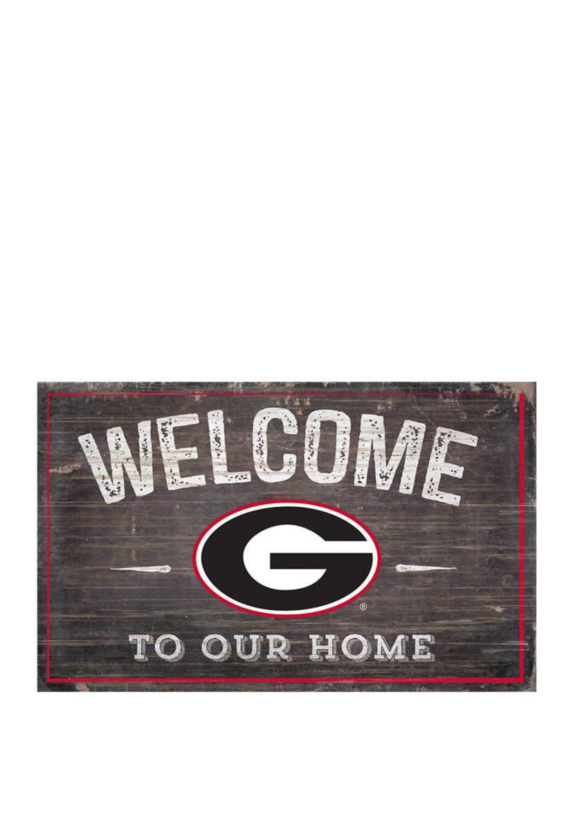 NCAA University of Georgia Bulldogs 11 in x 19 in  Welcome to Our Home Sign