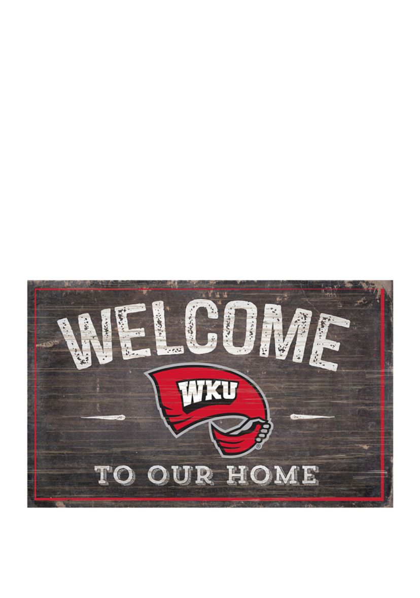 NCAA Western Kentucky University Hillstoppers 11 in x in 19 Welcome to Our Home Sign