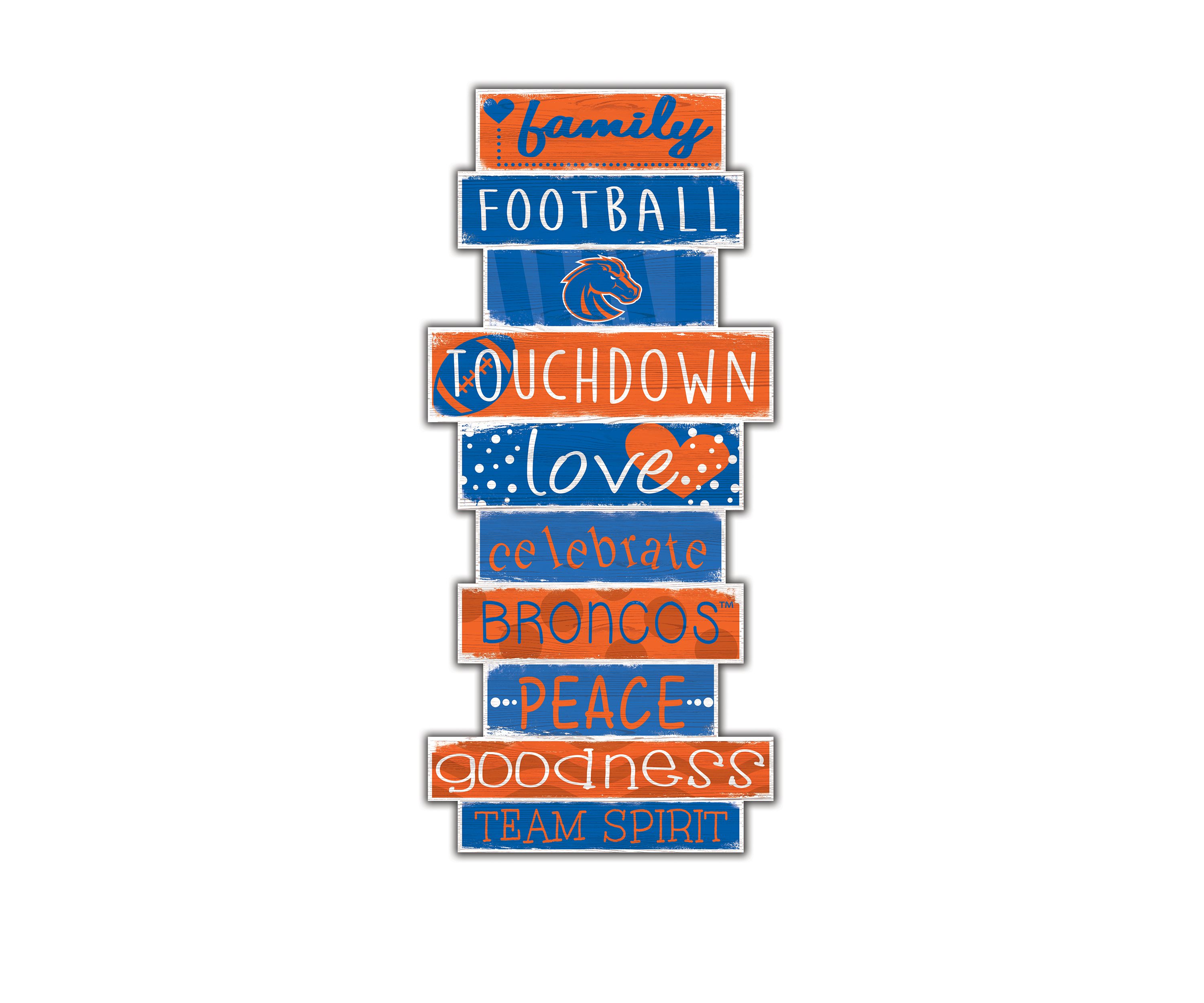 NCAA Boise State University Broncos 24 Inch Celebrations Stack Sign