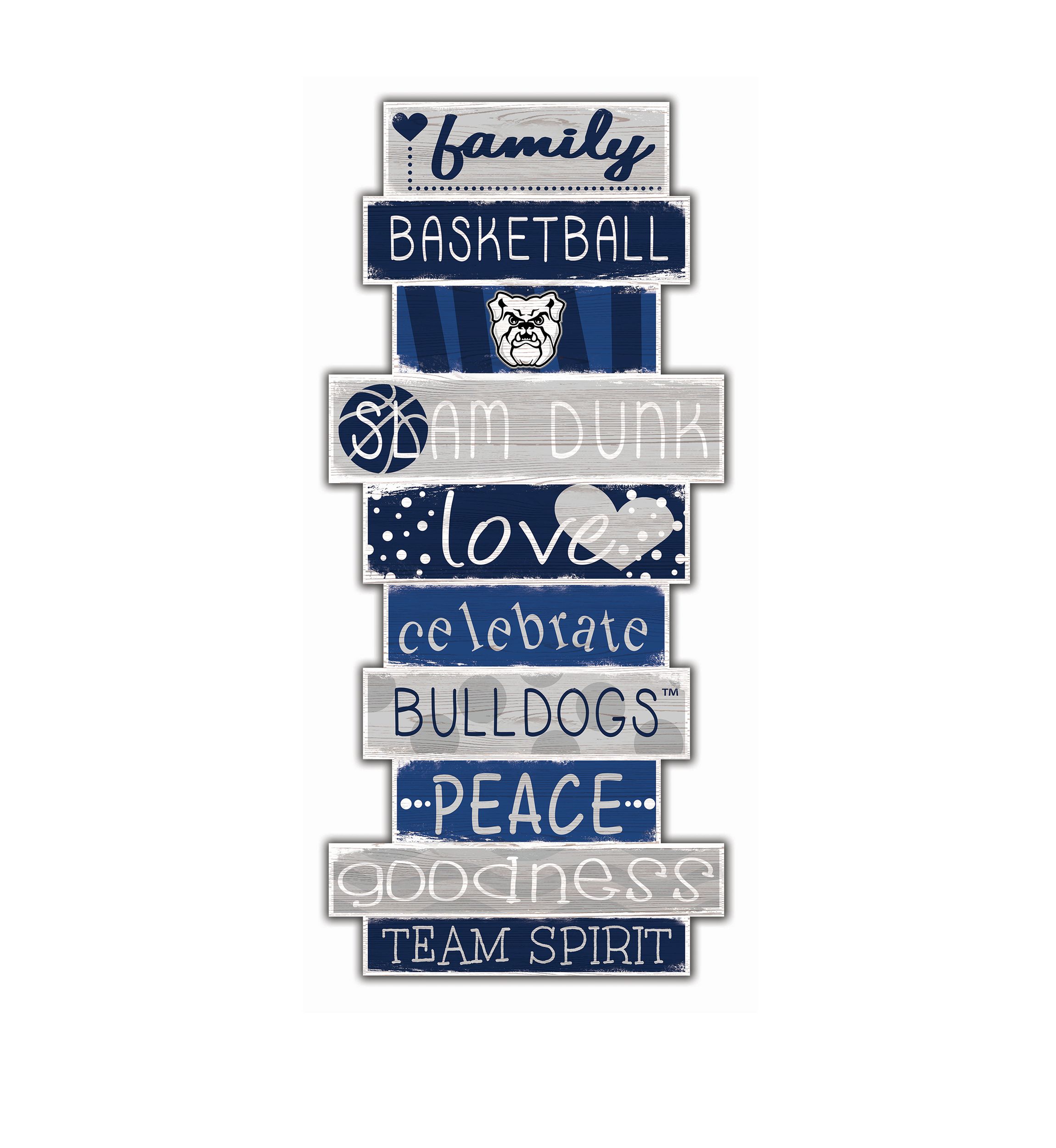 NCAA Butler University Bulldogs 24 Inch Celebrations Stack Sign