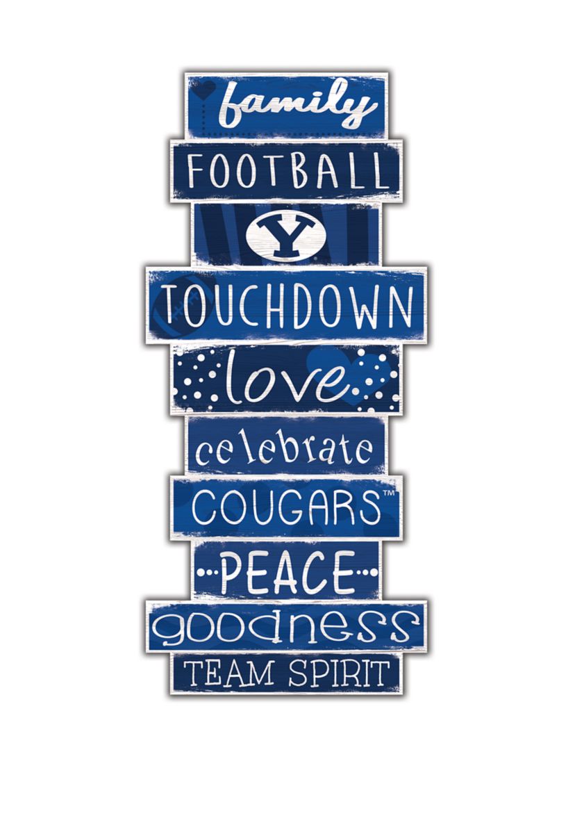 NCAA BYU Cougars 24 Inch Celebrations Stack Sign