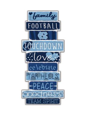 Fan Creations NCAA University of North Carolina Tar Heels Celebrations Stack 24 Inch Sign
