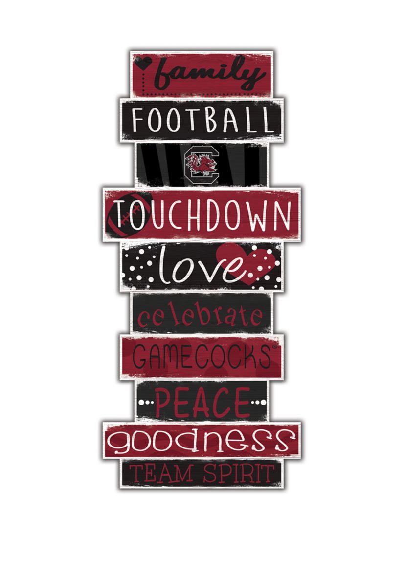 NCAA University of South Carolina Gamecocks Celebrations Stack 24 Inch Sign