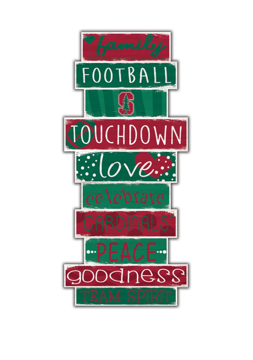 NCAA Stanford Cardinals Celebrations Stack 24 Inch Sign