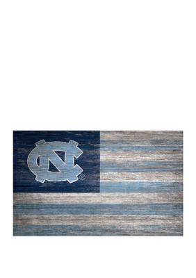 Fan Creations NCAA University of North Carolina Tarheels 11 in x 19 in Distressed Flag