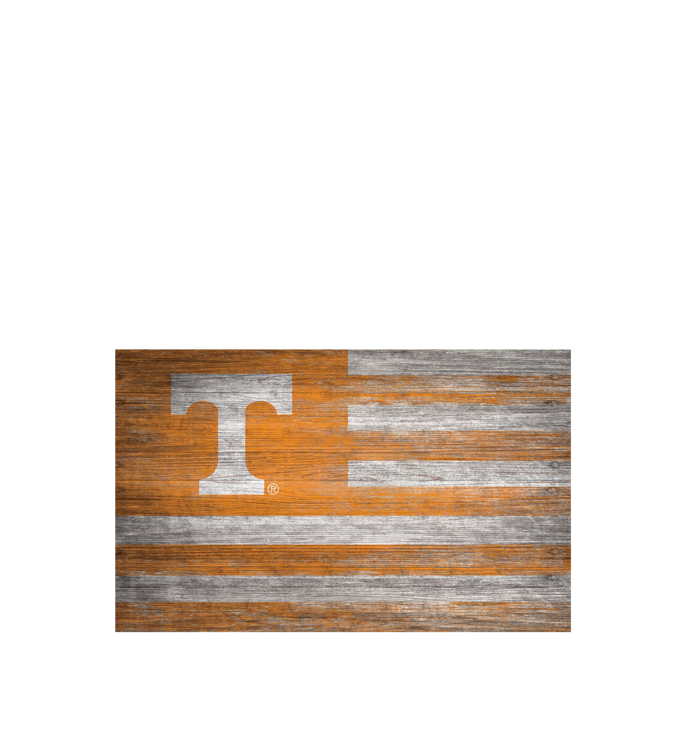 NCAA University of Tennessee Volunteers 11 in x 19 in Distressed Flag