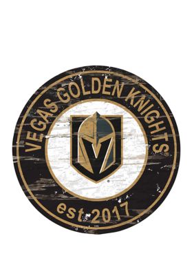 Fan Creations Nhl Vegas Golden Knights Distressed Round Sign Belk