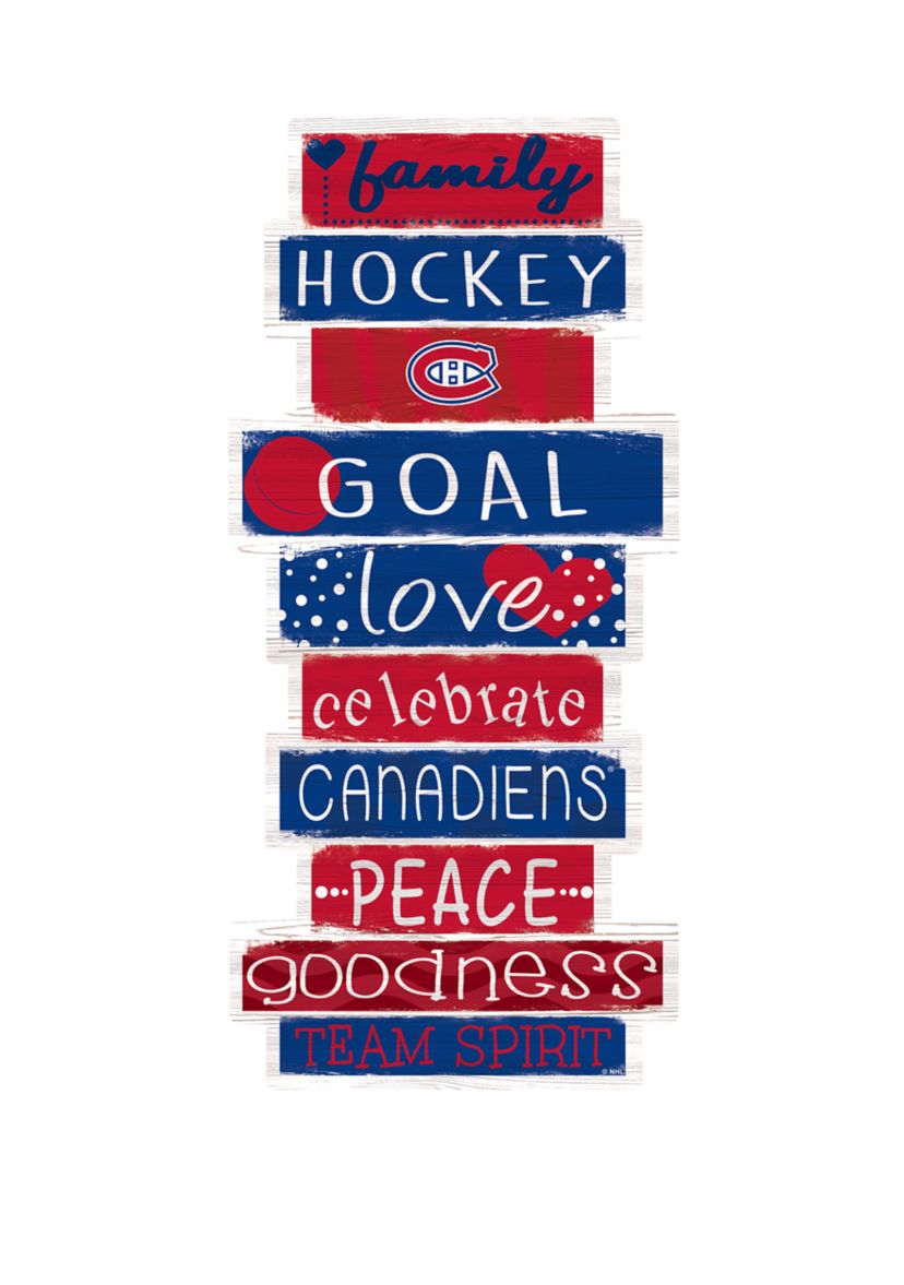 NHL Montreal Canadiens 24 Inch Celebrations Stack Sign