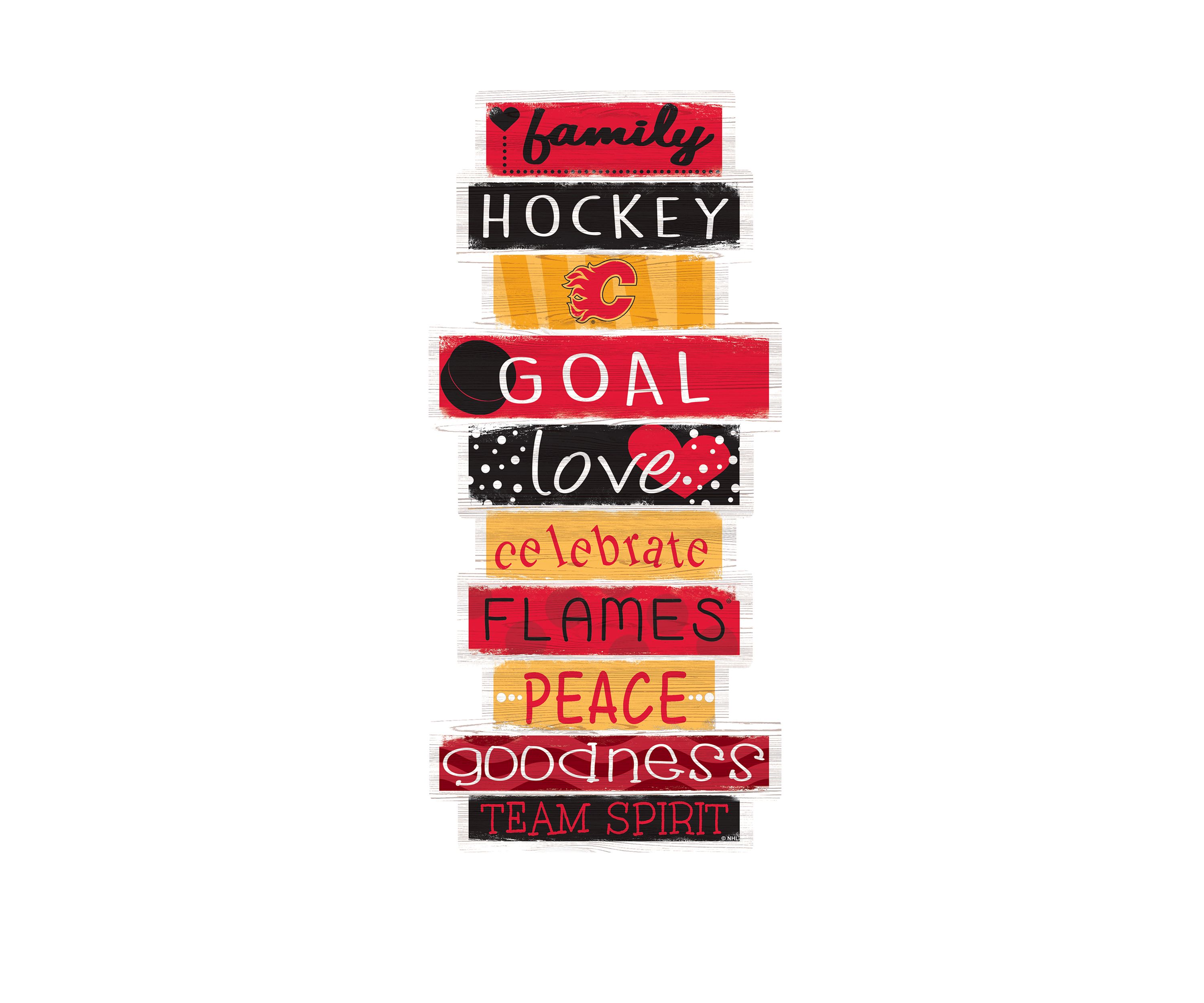 NHL Calgary Flames 24 Inch Celebrations Stack Sign