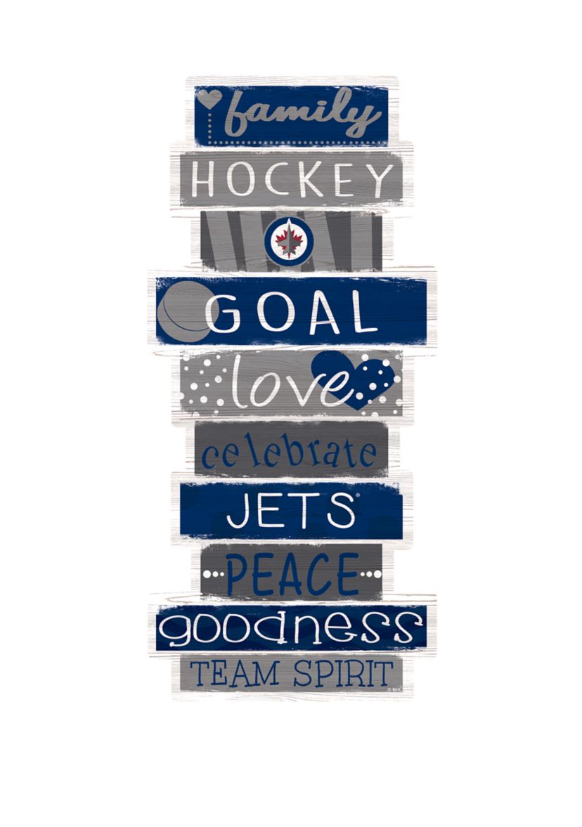 NHL Winnipeg Jets 24 Inch Celebrations Stack Sign
