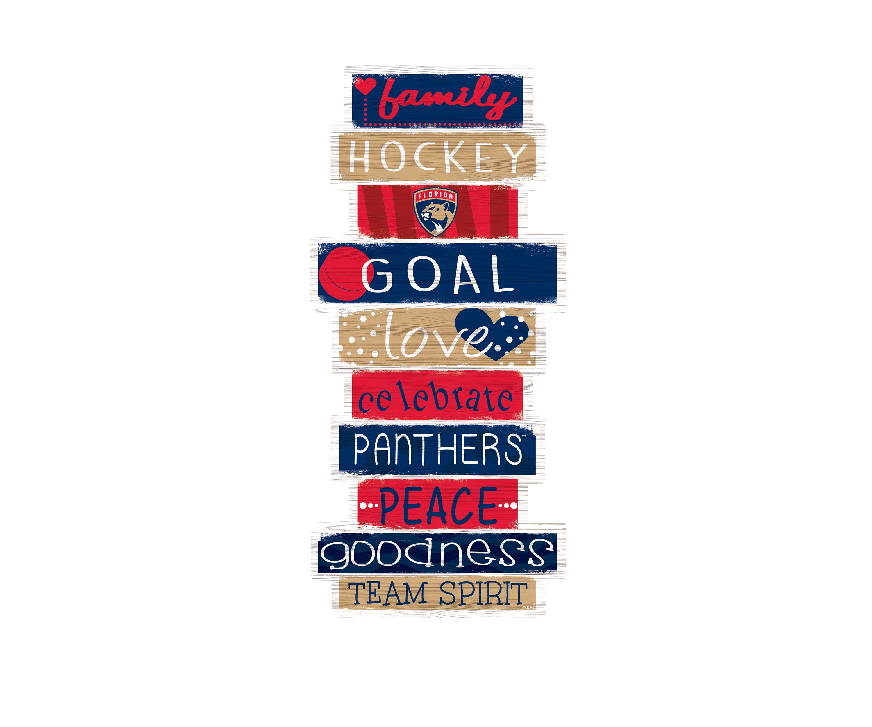 NHL Florida Panthers 24 Inch Celebrations Stack Sign