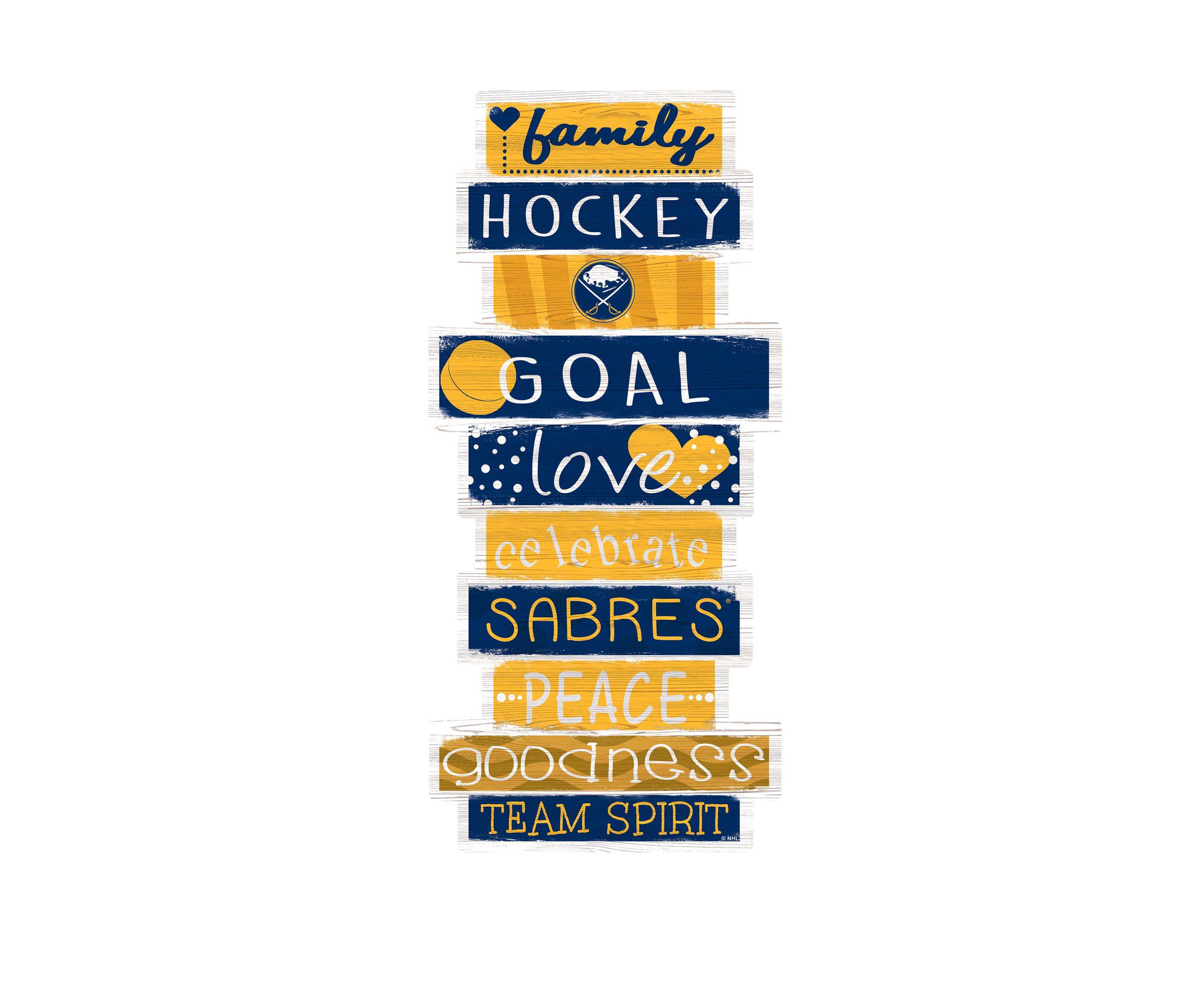 NHL Buffalo Sabres 24 Inch Celebrations Stack Sign