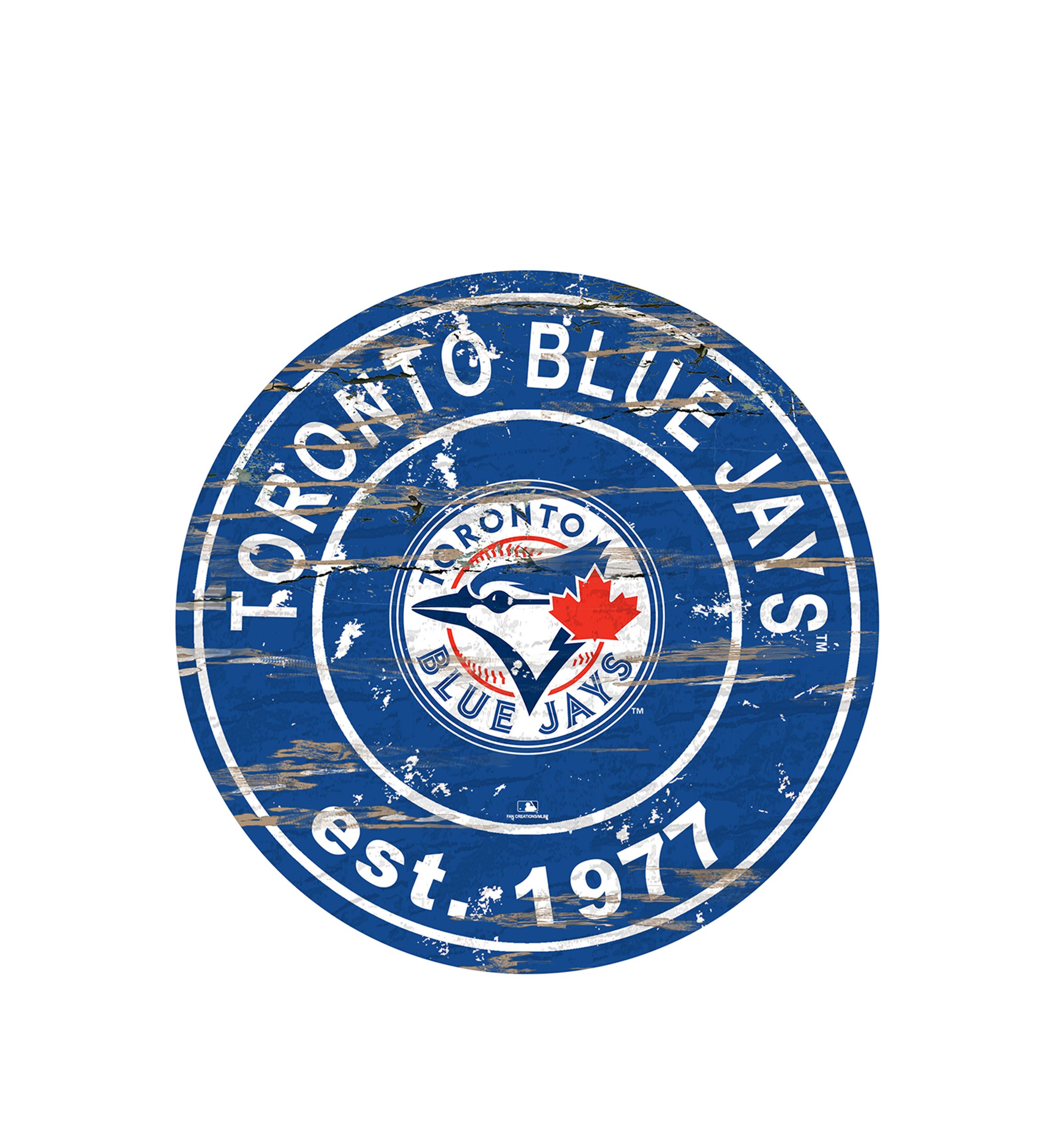 MLB Toronto Blue Jays 24 Inch Established Date Round Sign