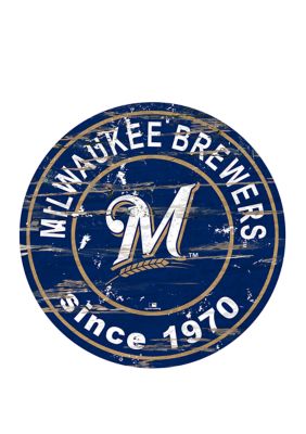 Milwaukee Brewers Team Logo Progression 6x24 – Fan Creations GA