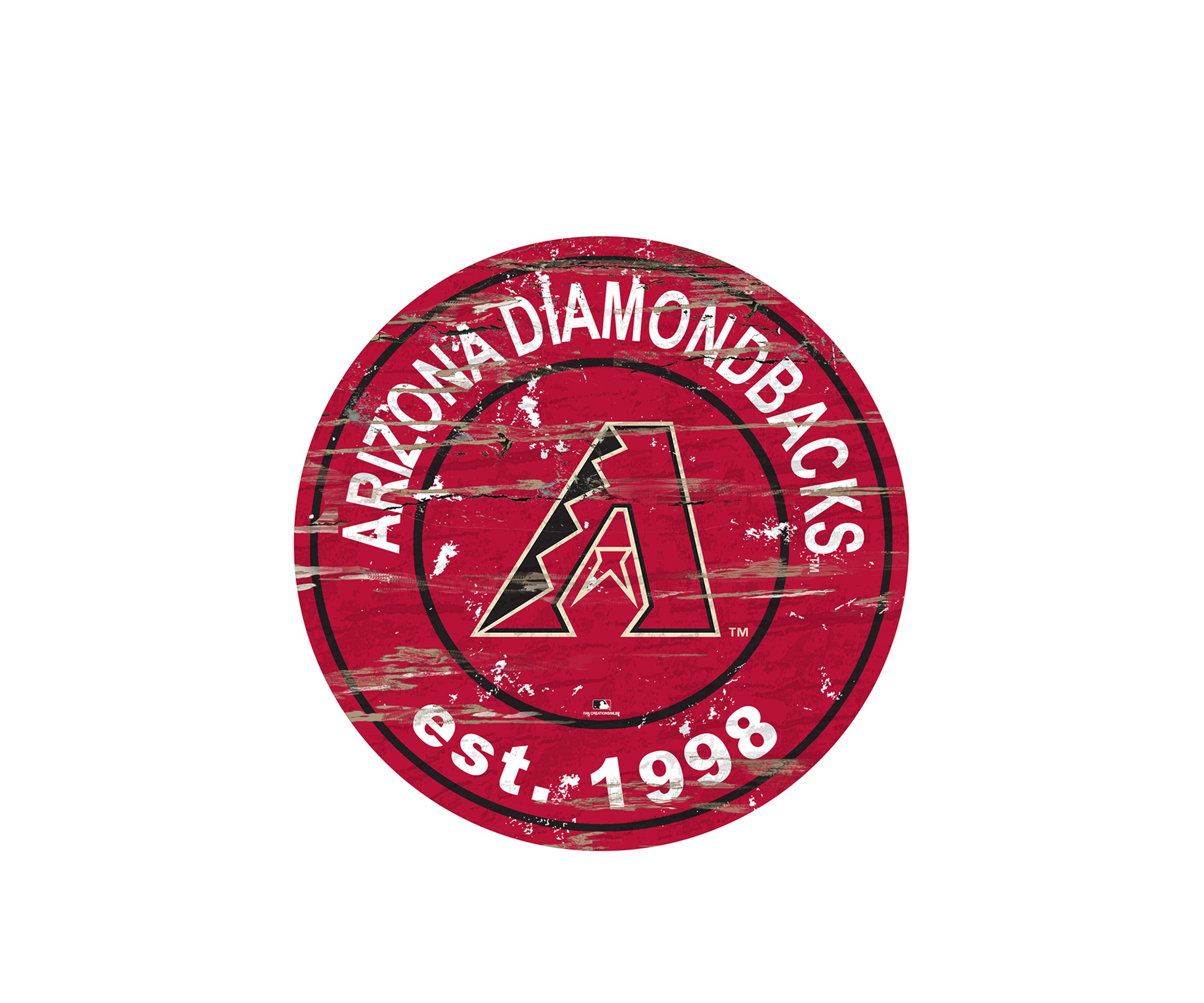 MLB Arizona Diamondbacks 24 Inch Established Date Round Sign