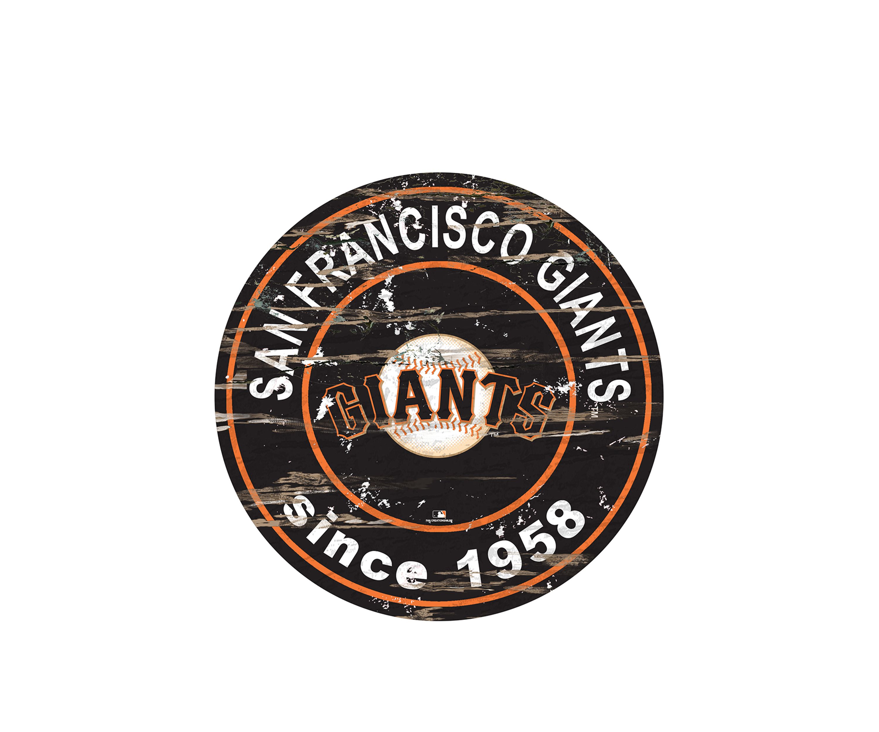 MLB San Francisco Giants 24 Inch Established Date Round Sign