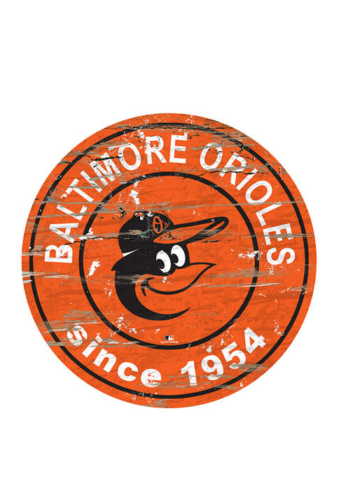 MLB Baltimore Orioles 24 Inch Established Date Round Sign