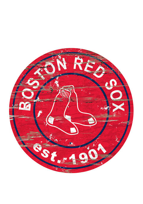 MLB Boston Red Sox 24 Inch Established Date Round Sign