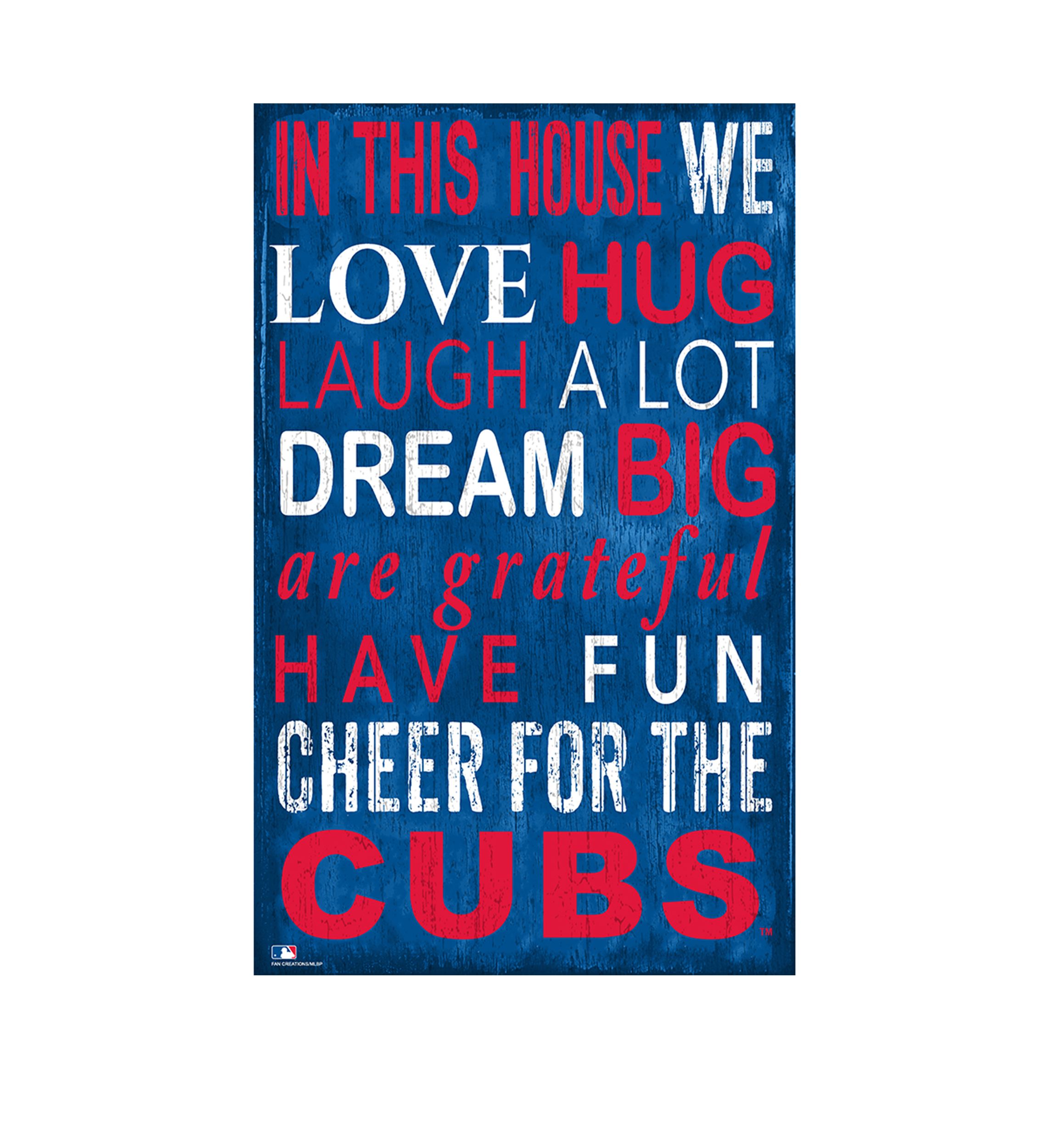 MLB Chicago Cubs In This House Sign