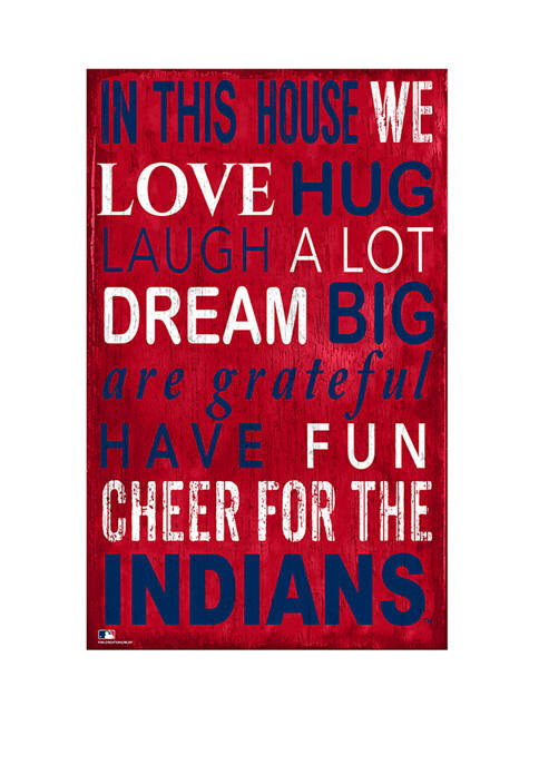 Fan Creations MLB Cleveland Indians In This House