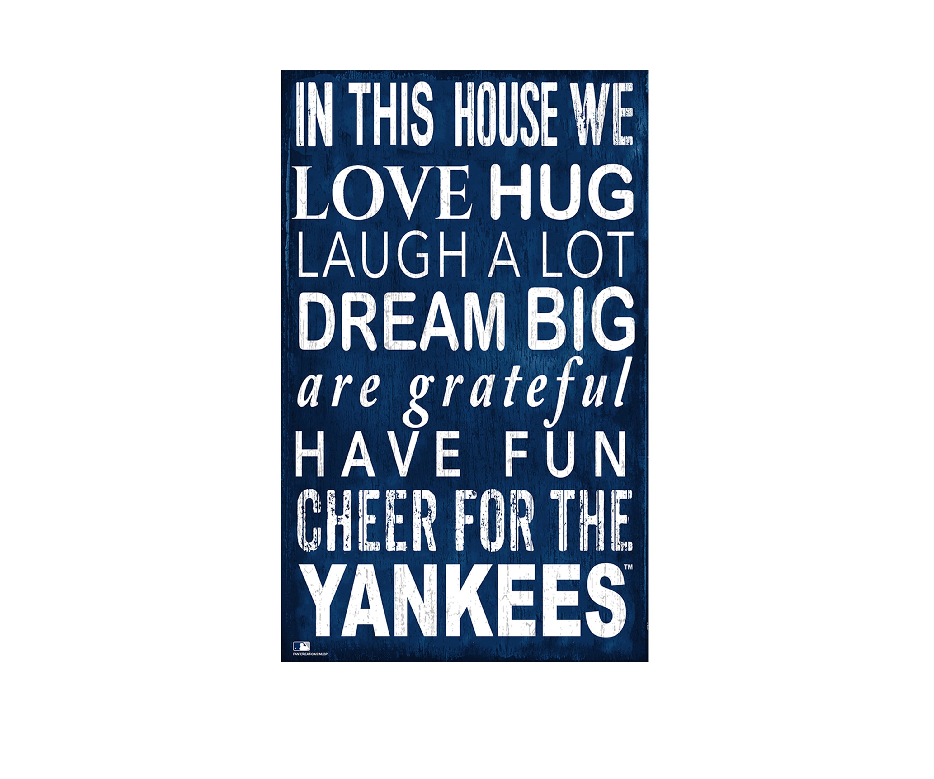 MLB New York Yankees In This House Sign