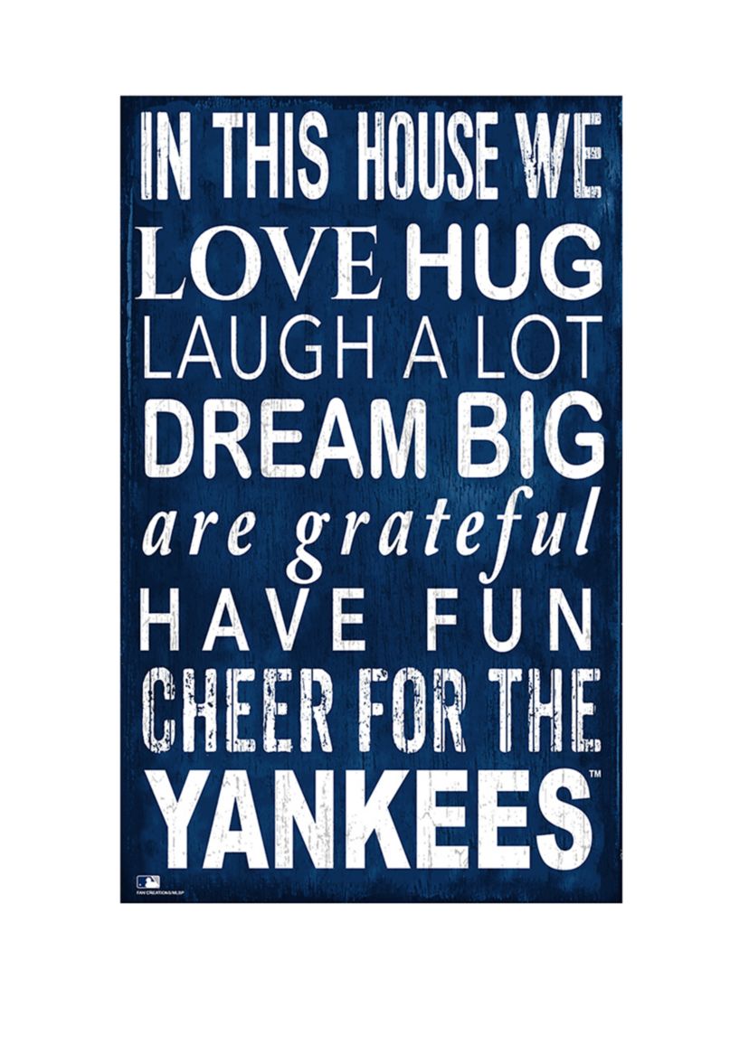 MLB New York Yankees In This House Sign