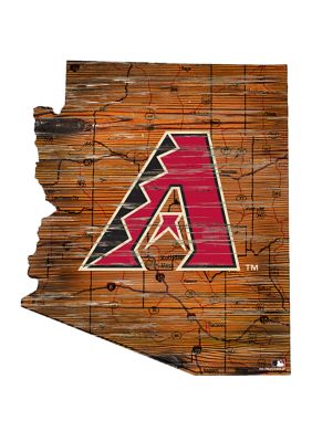 Fan Creations MLB Arizona Diamondbacks 24in. Distressed State w/Logo ...