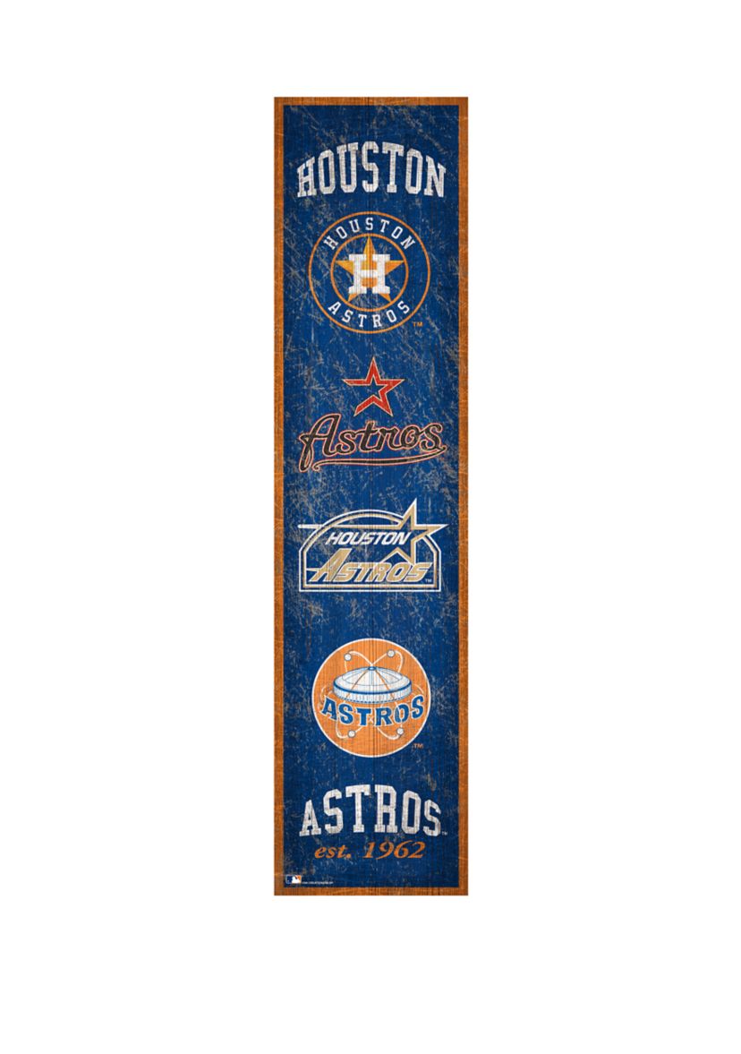 MLB Houston Astros 6 in x 24 in Heritage Banner Sign