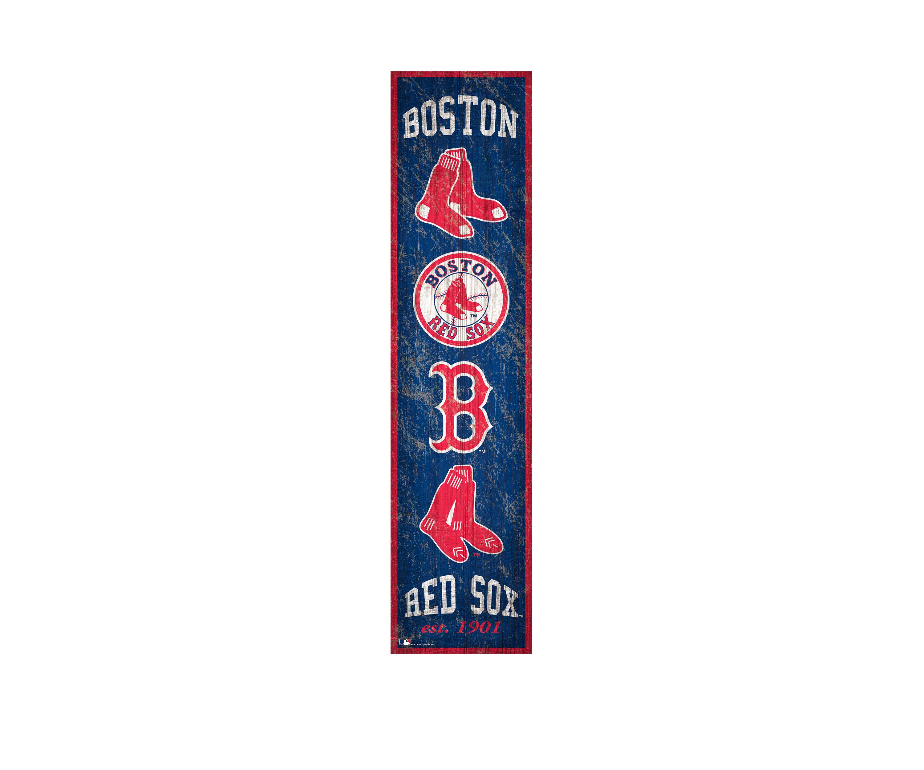MLB Boston Red Sox 6 in x 24 in Heritage Banner Sign