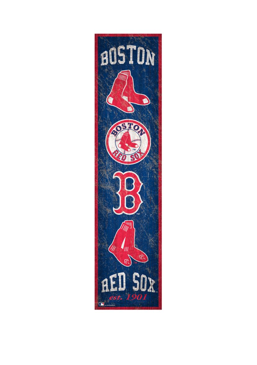 MLB Boston Red Sox 6 in x 24 in Heritage Banner Sign
