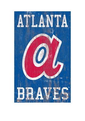 Fan Creations Mlb Atlanta Braves 11 In X 19 In Heritage Distressed