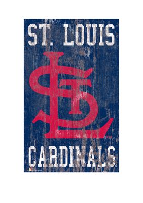 Fan Creations MLB Saint (St.) Louis Cardinals 11 in x 19 in Heritage Distressed Logo Sign