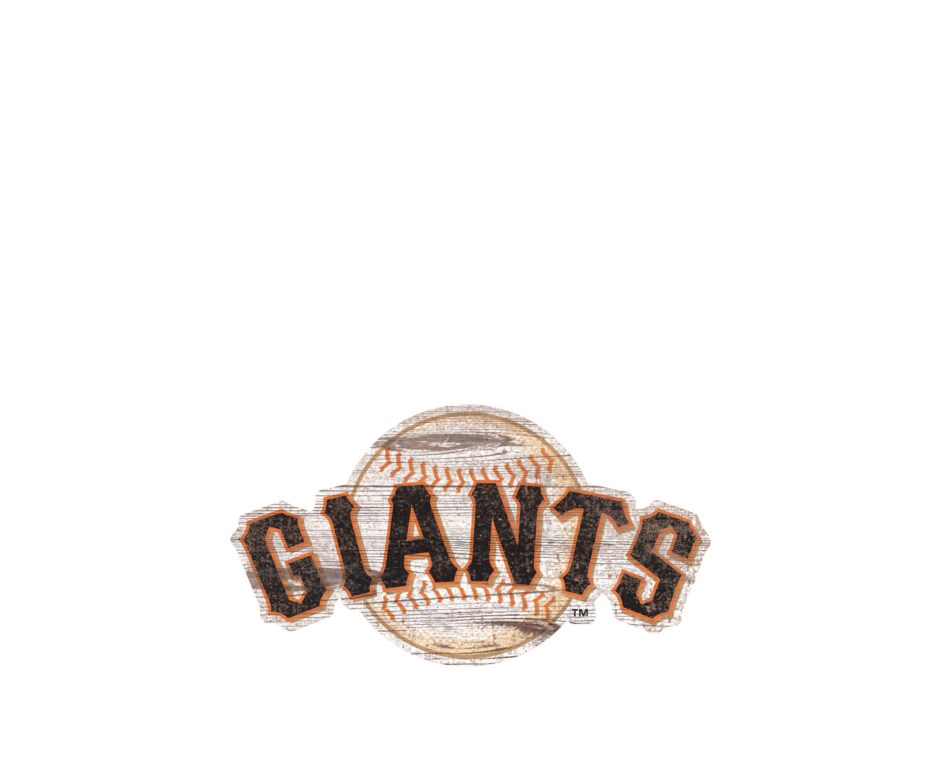 MLB San Francisco Giants Distressed Logo Cutout Sign