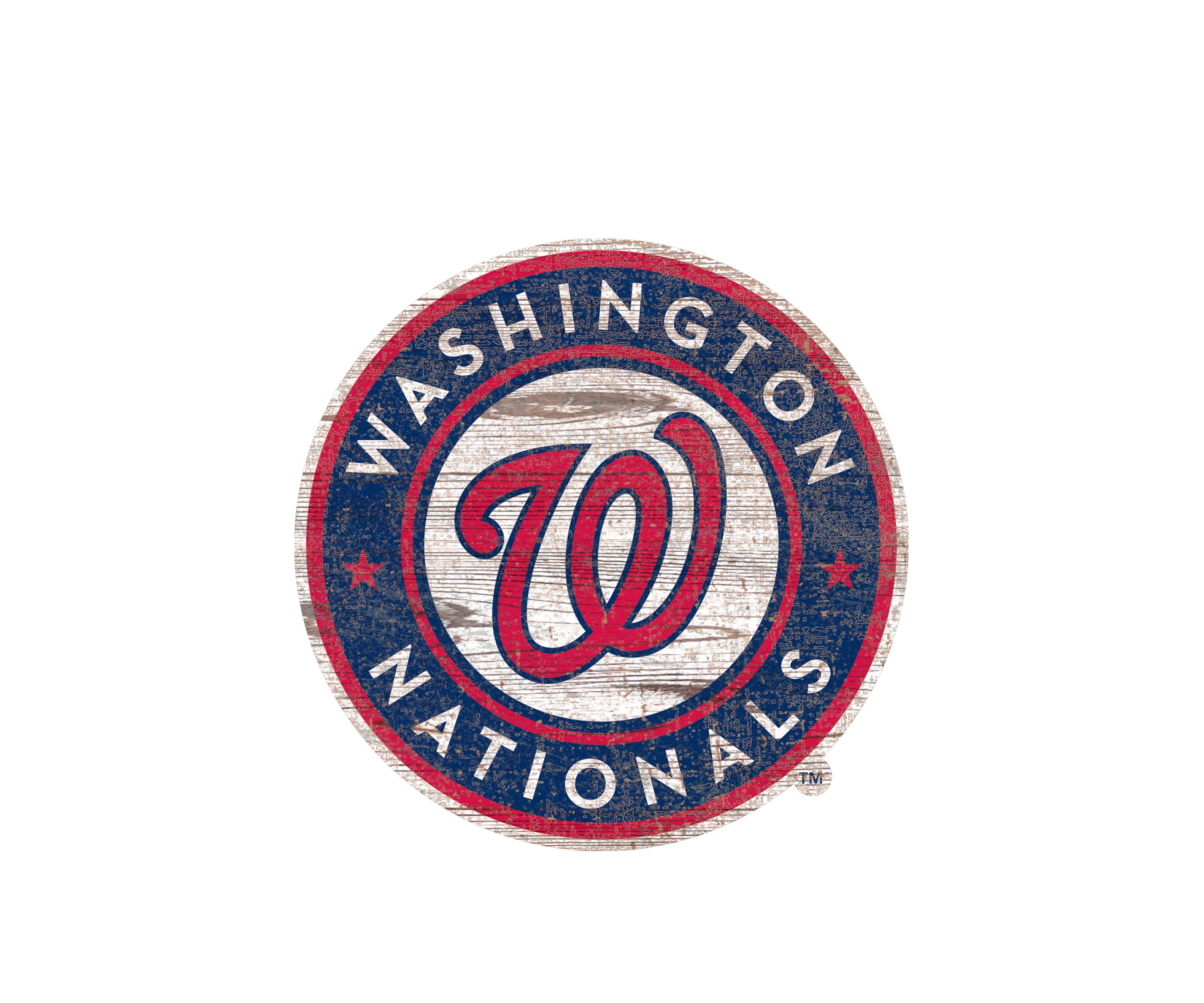 MLB Washington Nationals Distressed Logo Cutout Sign