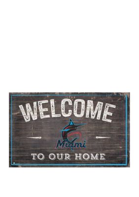 Miami Marlins Team Color Welcome 11x19 Sign – Fan Creations GA