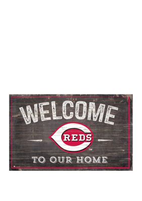 Cincinnati Reds Team Color Welcome 11x19 Sign – Fan Creations GA