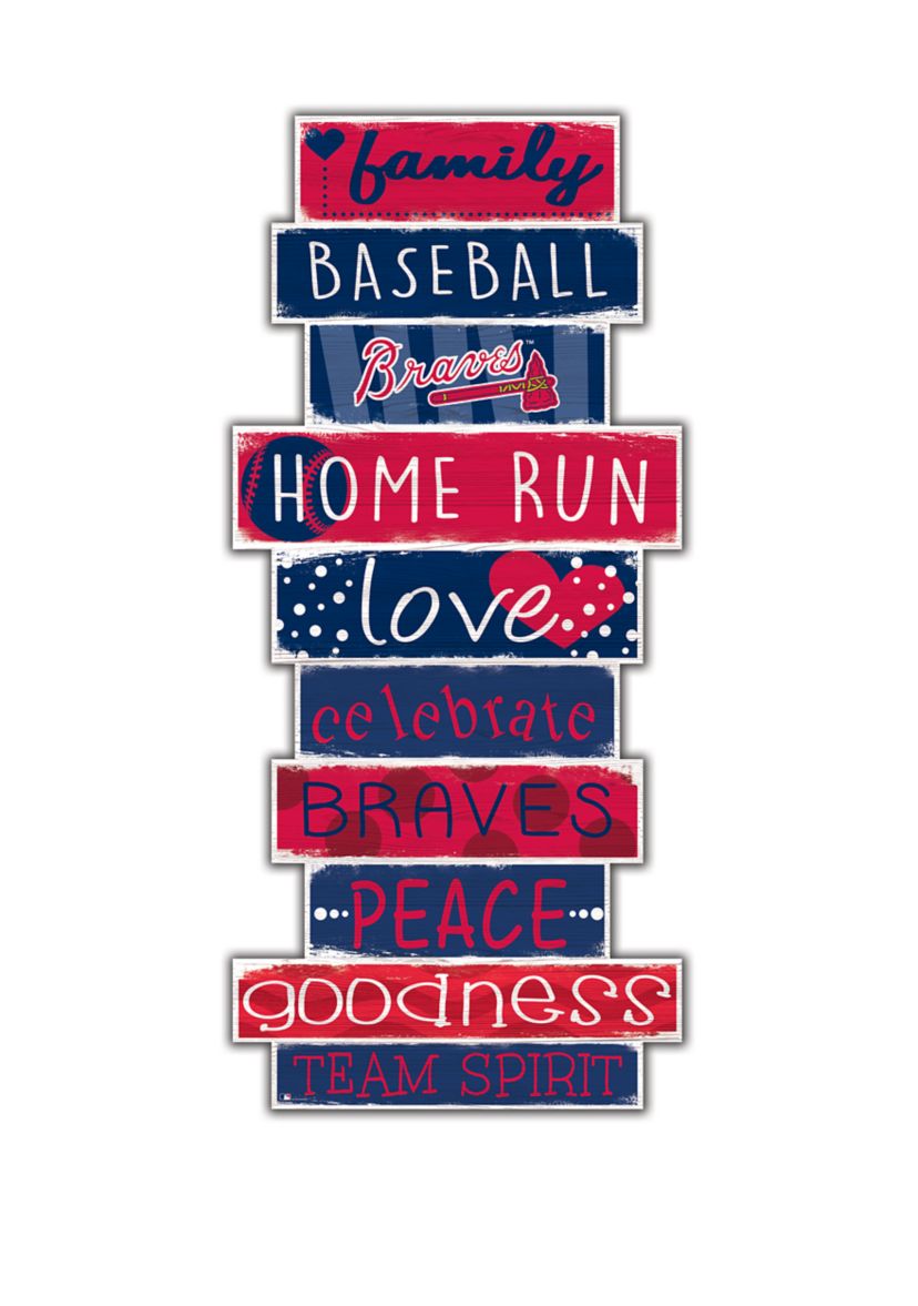 MLB Atlanta Braves 24 Inch Celebration Stack Sign