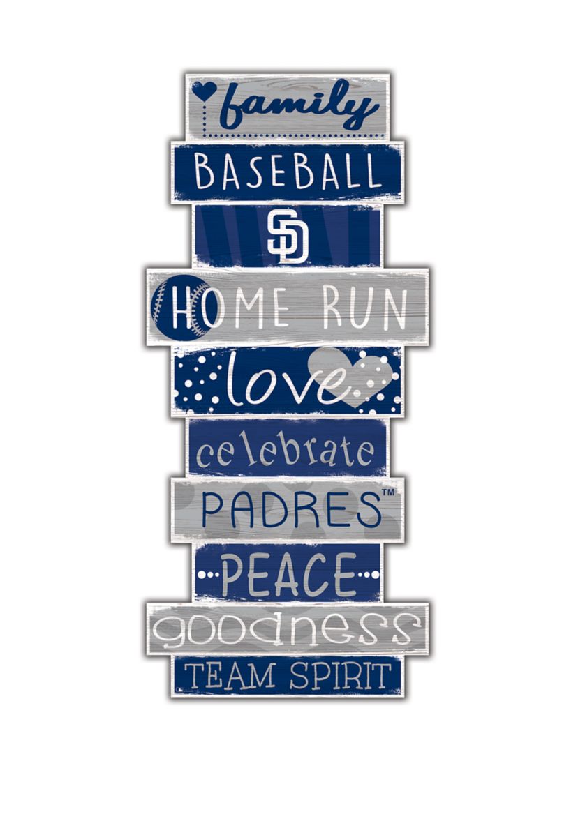 MLB San Diego Padres Celebrations Stack 24 in x 10 in Sign