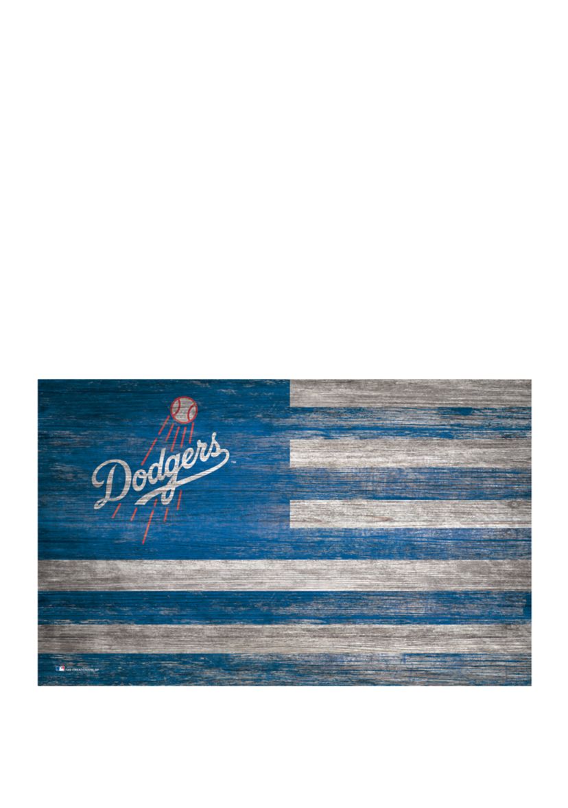 MLB Los Angeles Dodgers 11 in x 19 in Distressed Flag 