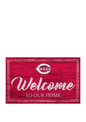 Cincinnati Reds Team Color Welcome 11x19 Sign – Fan Creations GA