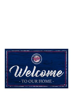 Belk MLB Minnesota Twins 11 in x 19 in Team Color Welcome Sign