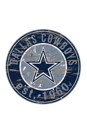 Fan Creations NFL Dallas Cowboys Round Distressed Sign | Belk