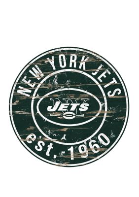 Fan Creations New York Jets Logo Distressed State Sign