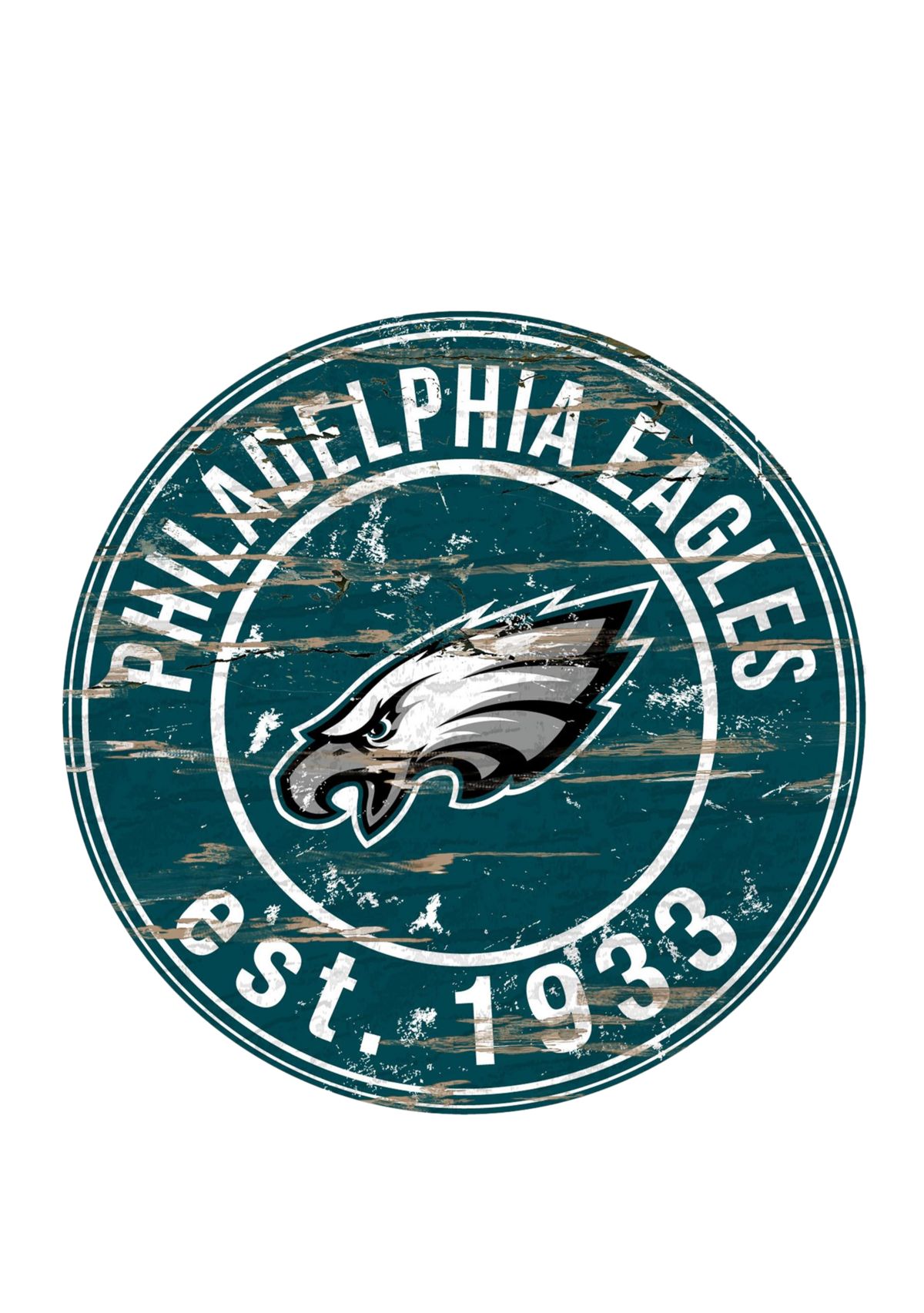 NFL Philadelphia Eagles 24 Inch Round Distressed Sign