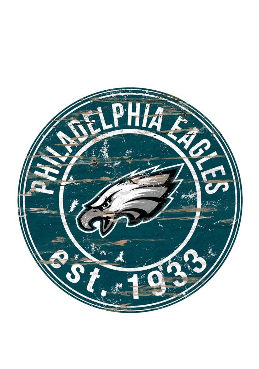 NFL Philadelphia Eagles 24 Inch Round Distressed Sign