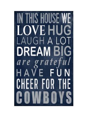 NFL Dallas Cowboys In This House Sign