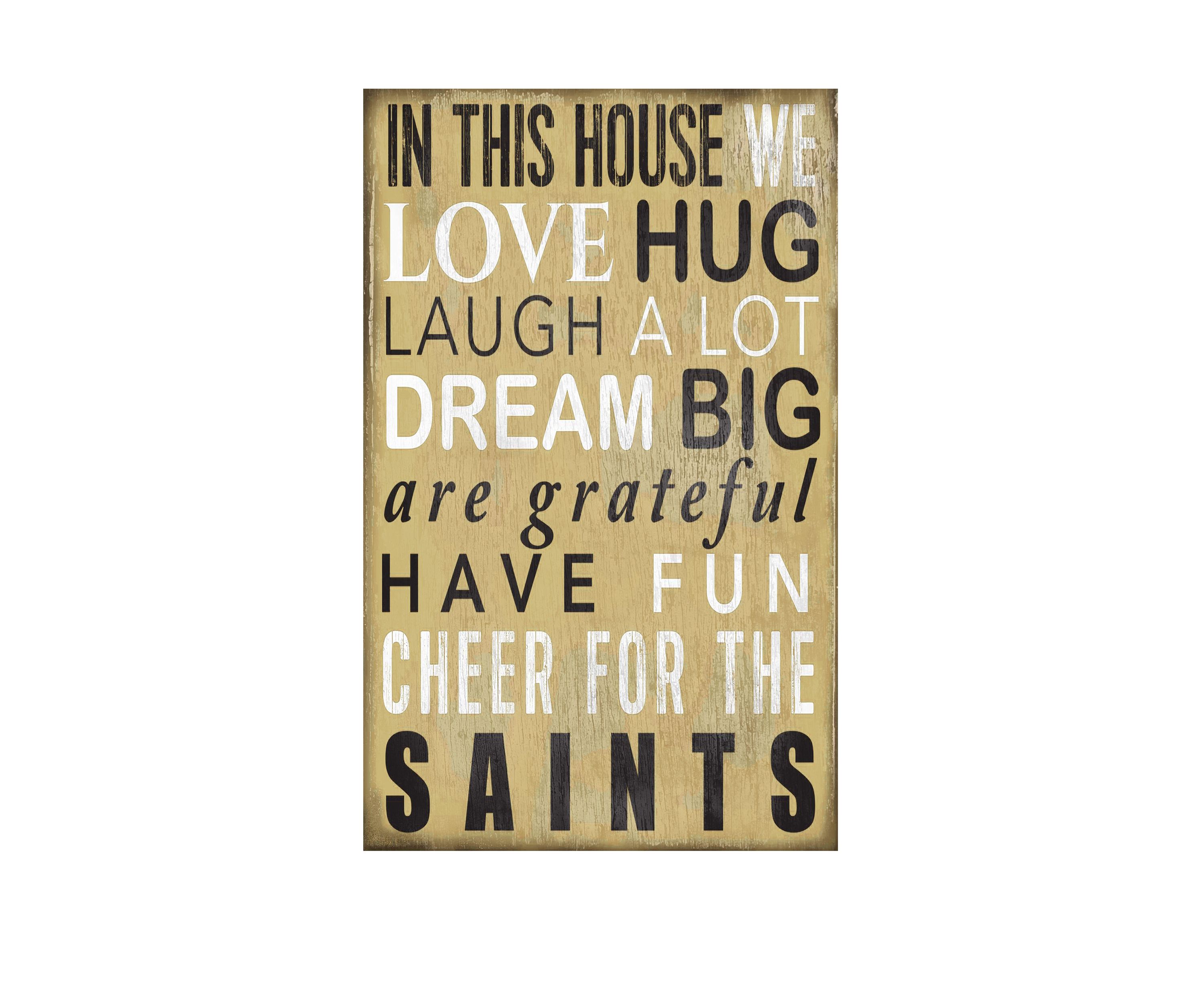 NFL New Orleans Saints In This House Sign
