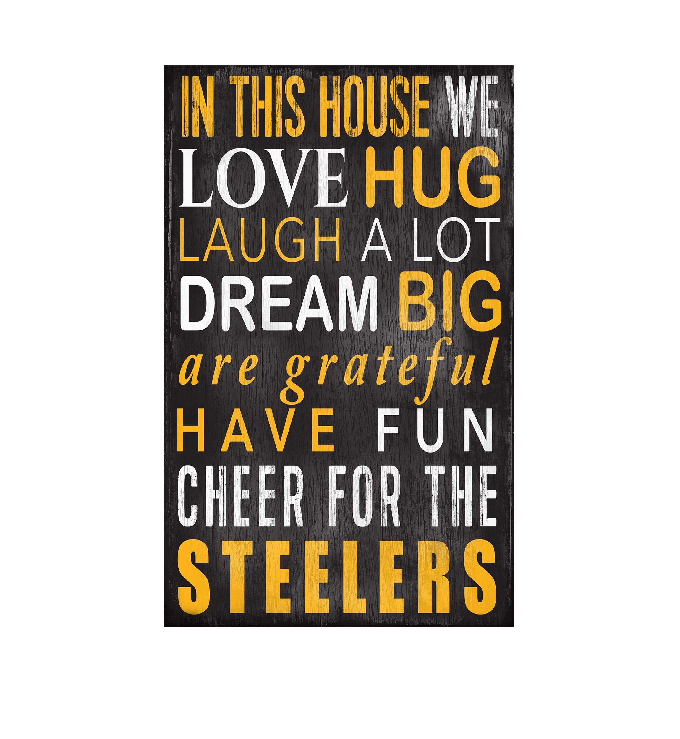 NFL Pittsburgh Steelers In This House Sign