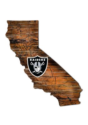 Fan Creations Black NFL Oakland Raiders Distressed Logo Cutout Sign